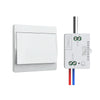 Thinkbee Wireless Switch for Light - Kinetic Switch and Receiver, Self-powered 433MHz Cordless RF Remote Control for Light up to 650ft, Wall Switches