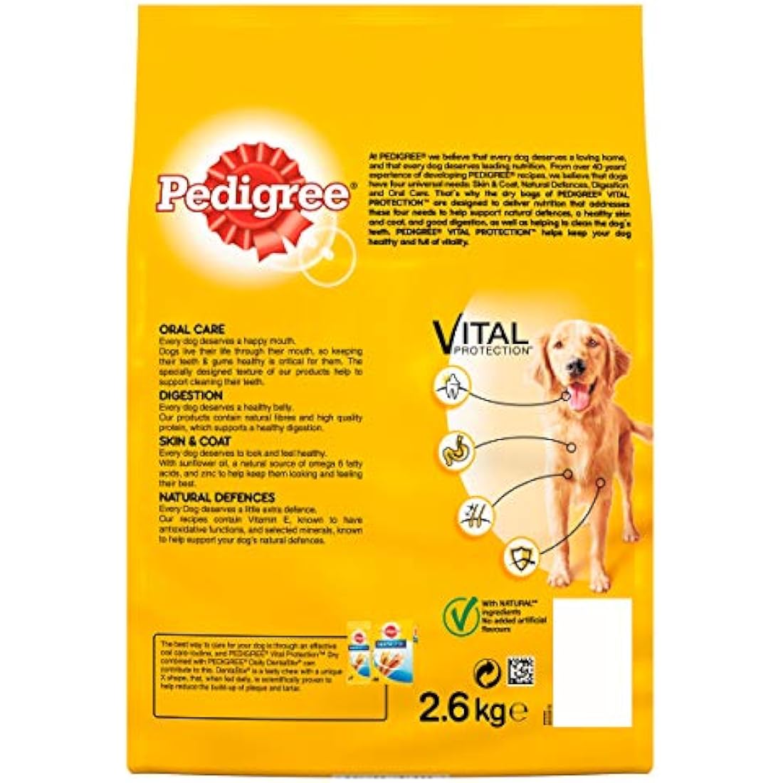 Pedigree Dog Complete Dry with Beef and Vegetable 2.6kg