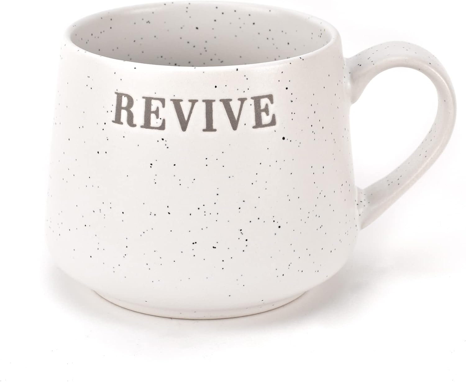 Serenity Debossed Ceramic Mug - Off White Colour with Speckle Effect  (Revive)