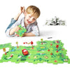 Plastic Puzzles for Kids Ages 3-5 with A Cute Car, Toddler Puzzle Track Play Set Gift, Critical Thinking Educational Toys, Toys for 3 4 5 6 Year Old Boys Girls, Montessori Toys for Kids