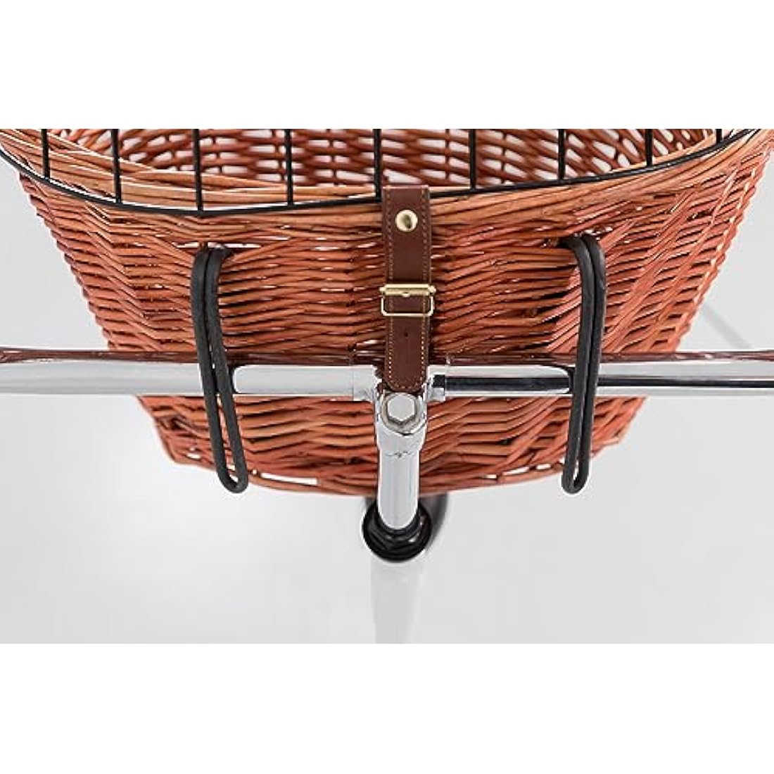 Trixie 2806 Front dog bike basket, 44 × 48 × 33 cm, natural