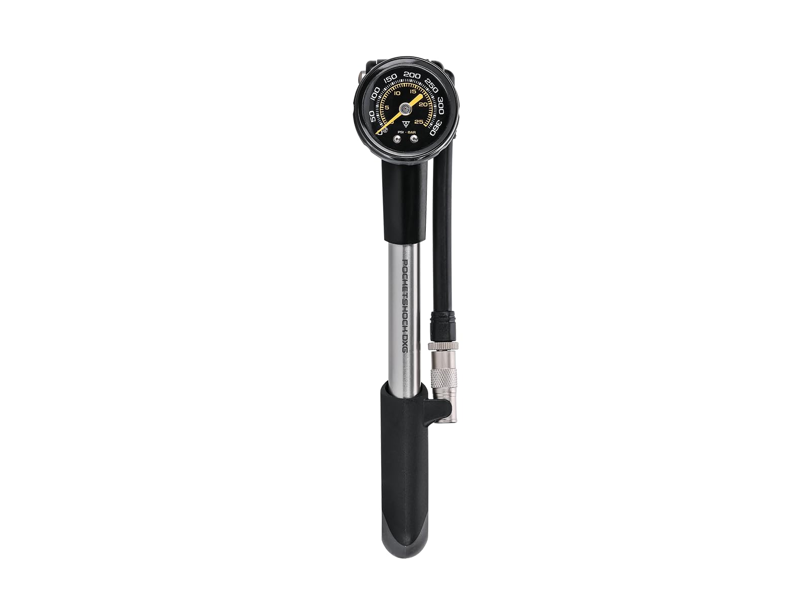 Topeak 360 PSI/24.8 Bar Pocket Shock DXG Dial Gauge, Silver