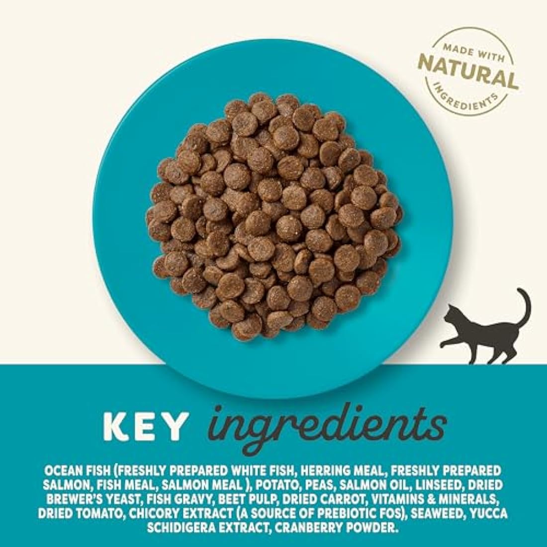 Applaws Complete Natural and Grain Free Dry Adult Cat Food, Ocean Fish with Salmon, 6 kg Bag