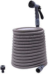 LINZI Expandable Garden Water Hose 30M 100FT Magic Hose Double Latex Inner Hose Flexible No Kink + Plastic Connectors + 7 Function Spray Gun