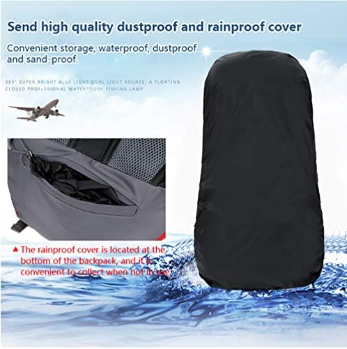60L Waterproof Ultra Lightweight Packable Climbing Fishing Traveling Backpack Hiking Daypack,Backpack,Handy Foldable Camping Outdoor Backpack Bag with a Rain Cover