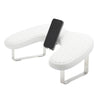 VOCOSTE Nail Arm Rest with Mobile Phone Holder, Manicure Hand Rest, Hand Rest for Nail Tech with Stable Base, White