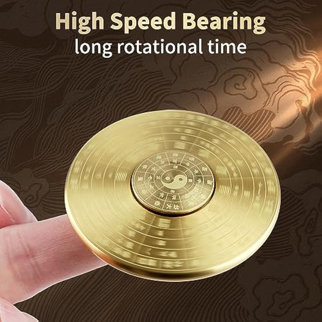Vofolen Fidget Spinner Stainless Steel Metal Bearing High Speed 3-6 Min Spins Hand Spinner Stress Relief Toys EDC ADHD Anxiety Finger Fidget Toys for Kids Adults