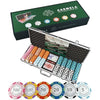 Bullets Poker Set, 2 Plastic Card, Dice, Dealer Button, Manual & Travel Case – with Case for Texas Hold’em, Casino Games, & Prominence – Ideal Poker Set with Chips and Cards, 500 Clay 'Carmela' Chips.