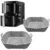 Air Fryer Silicone Liners for Ninja Double Stack 7.6L Air Fryer: SL300UK Liners, Dual Silicone Liner for SL300UK, Accessories Compatible for Ninja