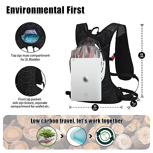 BBAIYULE Hydration pack with hydration bladder BPA Free|Large Big Cycling backpack|bike backpack for running skiing hiking cycling|backpack with