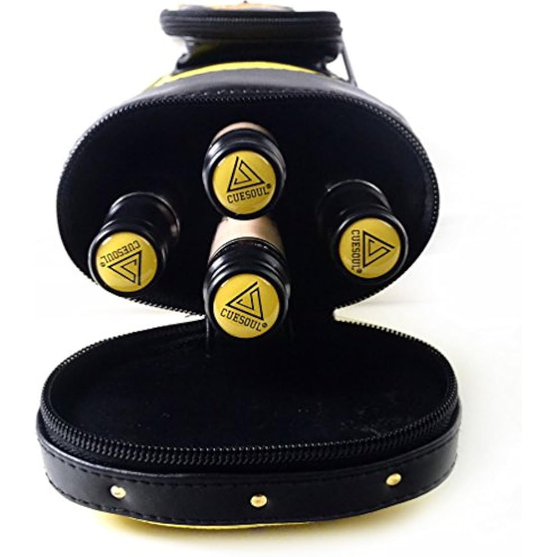 CUESOUL Combo Set of House Bar Pool Cue Sticks - 2 Cue Sticks Packed in 2x2 Hard Pool Cue Case