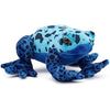 Zappi Co 100% Recycled Plush Poison Dart Frog Blue Toy (15cm Length) Stuffed Soft Cuddly Eco Friendly Animals Collection for Newborns – Lifelike & Realistic