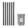 Dock & Bay Beach Towel - Quick Dry, Sand Free - Compact, Lightweight - 100% Recycled - Includes Bag - Cabana - Kamari Charcoal - Large (160x90cm,