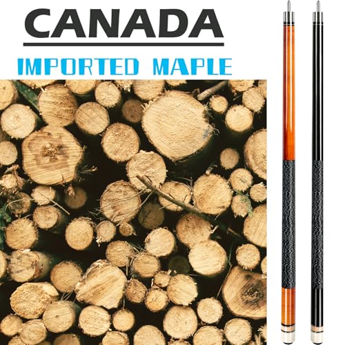 Aklot Pool Cue,Cue Sticks 58" Pool Cues Adult Canadian Maple Wood Cue Stick for Professional Billiard Players 20 21 oz