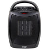 Russell Hobbs 1500W/1.5KW Electric Heater Black PTC Ceramic Space Heater, Portable Upright, 2 Heat Settings, Overheat Protection, Adjustable Thermostat, 15m2 Room Size, RHFH1006B, 2 Year Guarantee