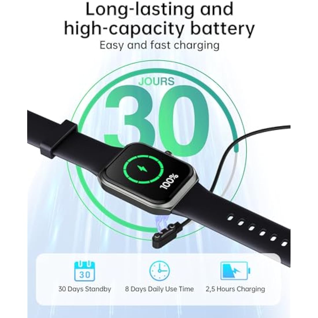 TUYOMA Smart Watch for Men Women -1.91" Fitness Watch with Answer/Make Calls, Step Counter, Heart Rate Sleep SpO2 Monitor, 112+ Sports Fitness Tracker, IP68 Waterproof Smartwatch for Android iOS