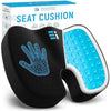 Seat Cushion for Coccyx Pain, Gel Enhanced Coccyx Cushion for Tailbone Pain, Orthopedic Memory Foam Seat Cushions for Pressure Relief, Office Chair Cushions for Long Sitting, Back and Sciatica Relief