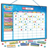 Smart Panda Magnetic Reward Chart – [300 Stars, 80+ Tasks, 1-3 Kids] Star Chart for Children - For Responsibility, Routine, Potty Training, Good Behaviour