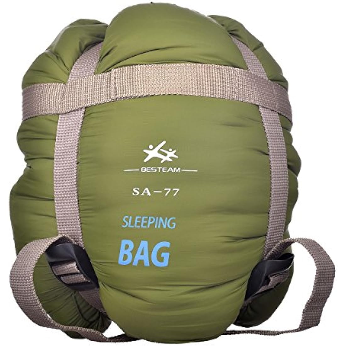 BESTEAM Envelope Outdoor Sleeping Bag Camping Travel Hiking Multifuntion Ultra-light (Army Green)
