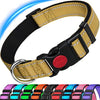 ATETEO Dog Collar, Reflective Adjustable Basic Dog Collar with Soft Neoprene Padding, Durable Nylon Pet Collars for Puppy Large Dogs