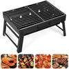 AGM Charcoal Barbecue, Portable Foldable BBQ Grill, Table Charcoal BBQ for Picnic, Travel, Garden, Camping-M size