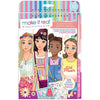 Make It Real Love and Daisy Inspired Fashion Design Sketchbook with Stencils and Stickers for Creativity - Kids Arts and Crafts Colouring Book - Girls Gifts