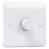 Dimmer Light Switch, Single Wall Dimmer Switch for LED, Halogen & Incandescent Bulbs, Trailing Edge Technology 1 Gang, 1Way/2 Way Rotary Switch