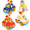 LEADSTAR Baby Toy Cars,Cartoon Wind up Cars for 1 Year Old Boy Gifts Press and Go Toddler Toy for Toddlers 1-3 Baby Toys 12-18 Months Gifts for 1 2 3 Year Old Boys Girls