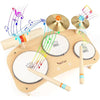 Vanplay Wooden Toys Kids Drum Kit Musical Instruments For Toddlers Baby Drum Musical Toys Gifts for 3 4 5 Years Old Girls Boys