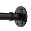 Matte Black Shower Curtain Pole 75-255CM,Adjustable Spring Tension Rod for Bathroom,Non-slip Tension Shower Rod Extenable,No-drilling Curtain Tension