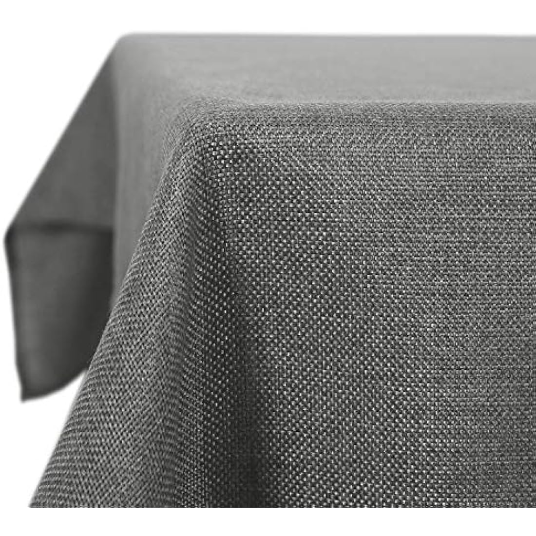 Deconovo Large Water Resistant Faux Linen Tablecloth Rectangle Table Cloth for Dinning 55x95in(140x240cm) Grey
