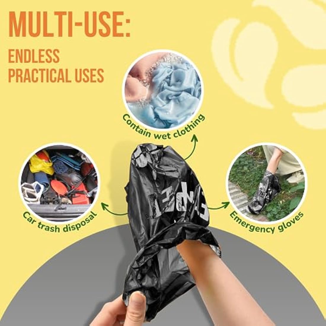 PET N PET 1080 Count Biodegradable Poo Bags Dogs USDA Certified 38 percent Biobased 72 Thick Dog Poop Bags Rolls 9x13 Leak-Proof Black Unscented