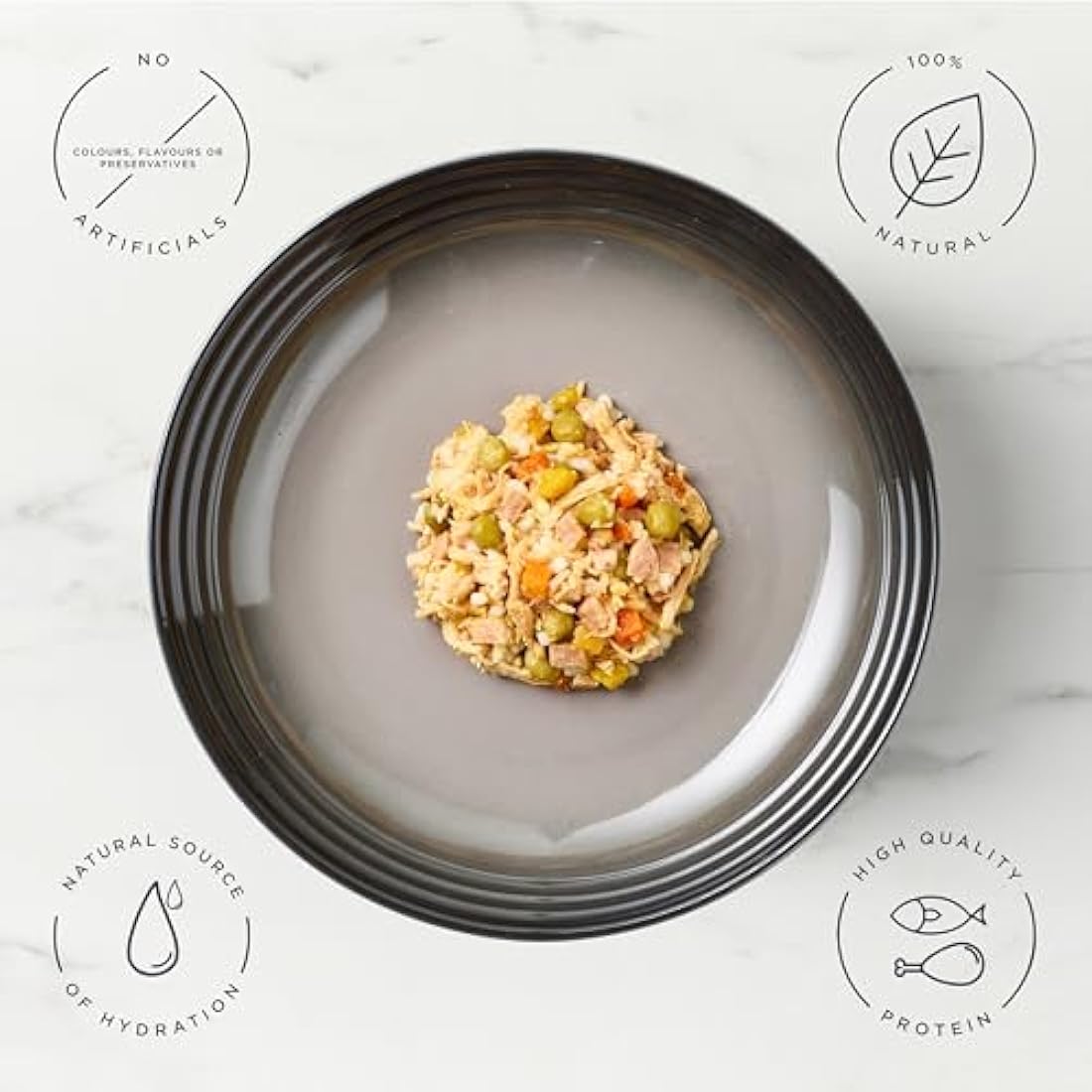 Encore 100% Natural Wet Dog Food, Chicken Breast with Ham and Vegetables in 156g Tin (Pack of 12)