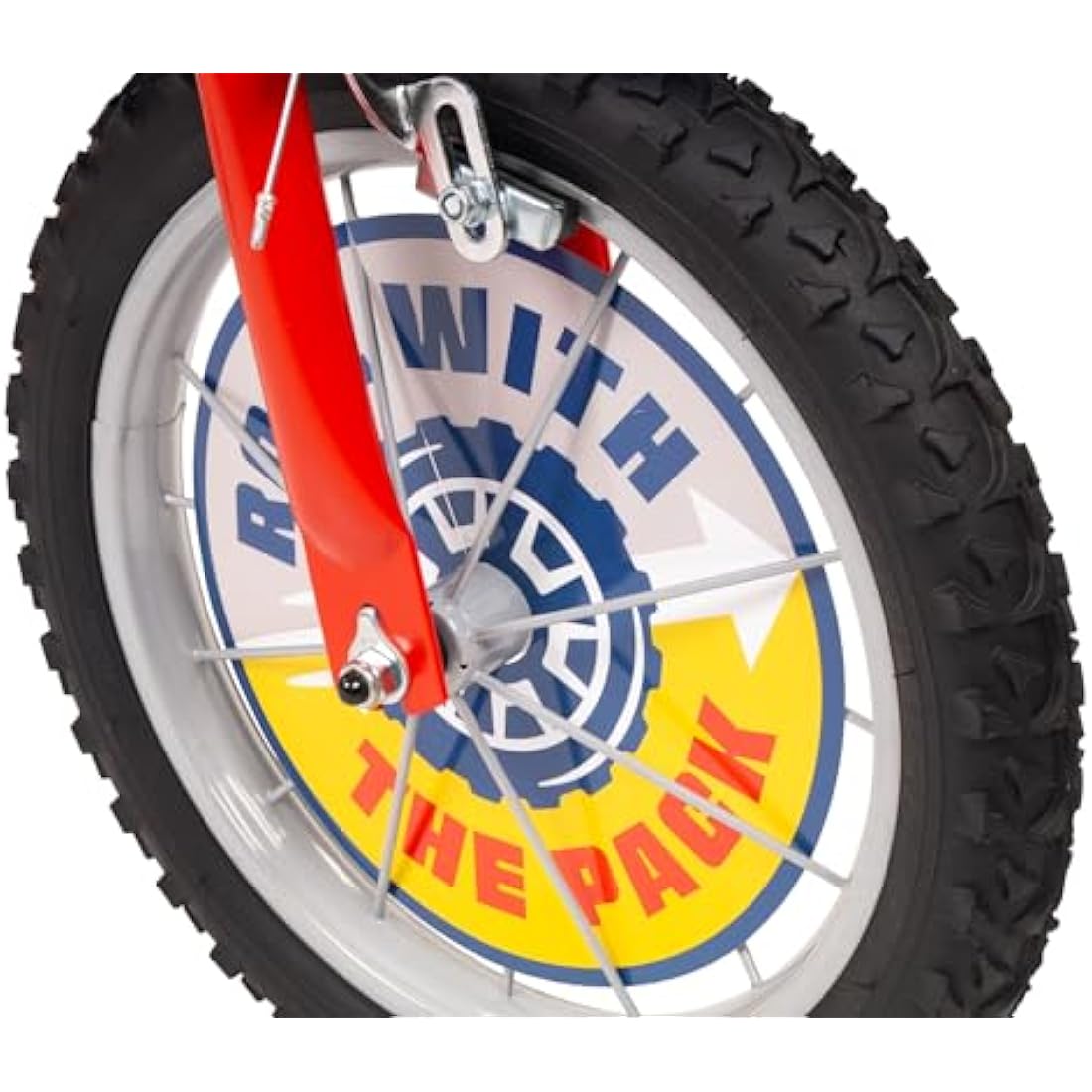 Toimsa Paw Patrol Kids Bike, Learn to Ride Bicycle, With Training Wheel Stabilisers, for Children Age 3+, Blue and Red