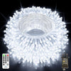 JXLEDAYY 403 FT 1000 LED String Lights Outdoor Fairy Lights Plug in Super Long Christmas Lights with Remote Timer 8 Modes for Xmas Tree Yard Outside Garden House Party Wedding Decoration-Cool White