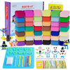 Air Dry Clay Kit, 42 Corlors Modelling Clay for Kids, Safe & Non-Toxic Ultra Light DIY Model Magic Clay, Molding Clay with Sculpting Tools,Arts and Crafts Kits for Kids Boys Girls Toys.