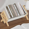 THYGIFTREE Wood Tilting Bookcase in Living Room/Home/Office, Desktop Book Shelf Organiser Bookshelves Storage Rack for CDs/Magazine/Books Display, Desktop Organiser for Books and Magazines