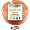 MYPURECORE 4m 8mm Premium High-Pressure Gas Hose Pipe with 2 Clips – Durable LPG Propane/Butane Pipe, Stamped with Manufacture Date, for BBQ, Caravan, Camping, Cookers, Heaters, Grill and Gas Bottles
