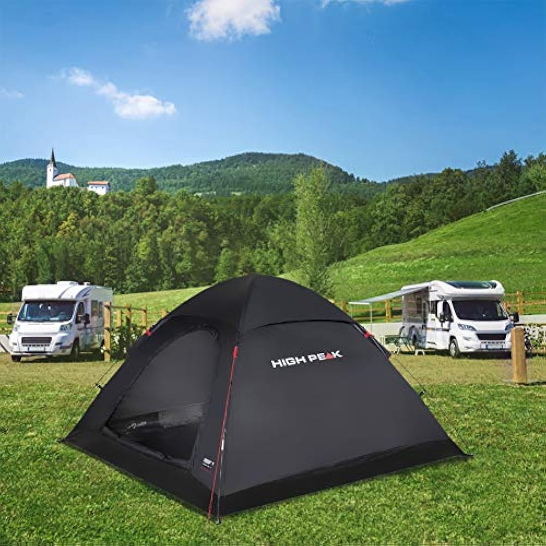 High Peak Monodome XL Dome Tent, Camping Tent for 4 People, Igloo Tent, Festival Tent with Tub Base