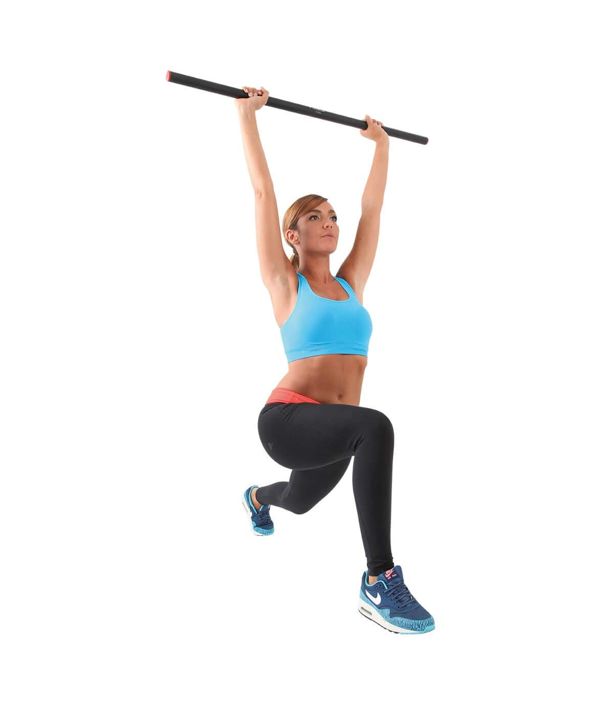 Sveltus Weighted Steel Bar (2 complete ranges 100 cm Smooth Glitter and 120 cm Smooth Stainless Steel), 100 cm