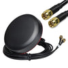 UniteCom Dual Input 2.4GHz & 5GHz Dual Band Wi-Fi Puck Antenna 3 Meter Cable RP-SMA Connector Broadband Internet Waterproof Outdoor Indoor Rugged Anti