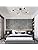 OYIPRO Ceiling Light Fitting, 4-Light Chandelier Lamp, Living Room Lighting Fixture, E27 Base Black for Dining Room Kitchen Bedroom