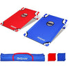 GoSports Portable PVC Framed Cornhole Game Set with 8 Bean Bags & Travel Carrying Case, Red; Blue