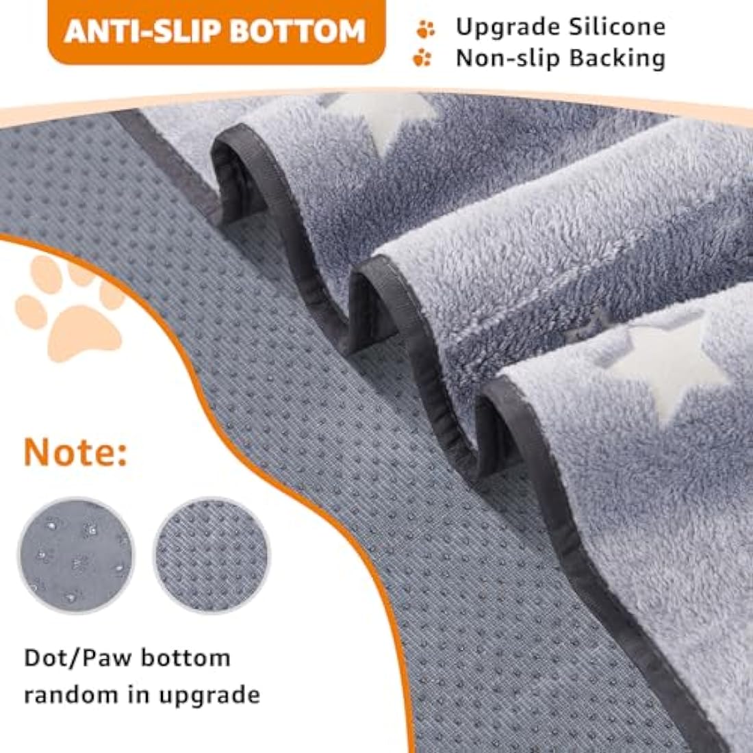 Washable Puppy Pads, 2 Packs Fast Absorption Reusable Puppy Pads, Dog Pee Pad, Waterproof Whelping Pads, Non-Slip Training Pads Pet Playpen Puppy Mat for Floor, Dog Crate -92x122cm
