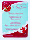 Christmas Graveside Memorial Card and Holder - In Loving Memory Of A Dear Nanna