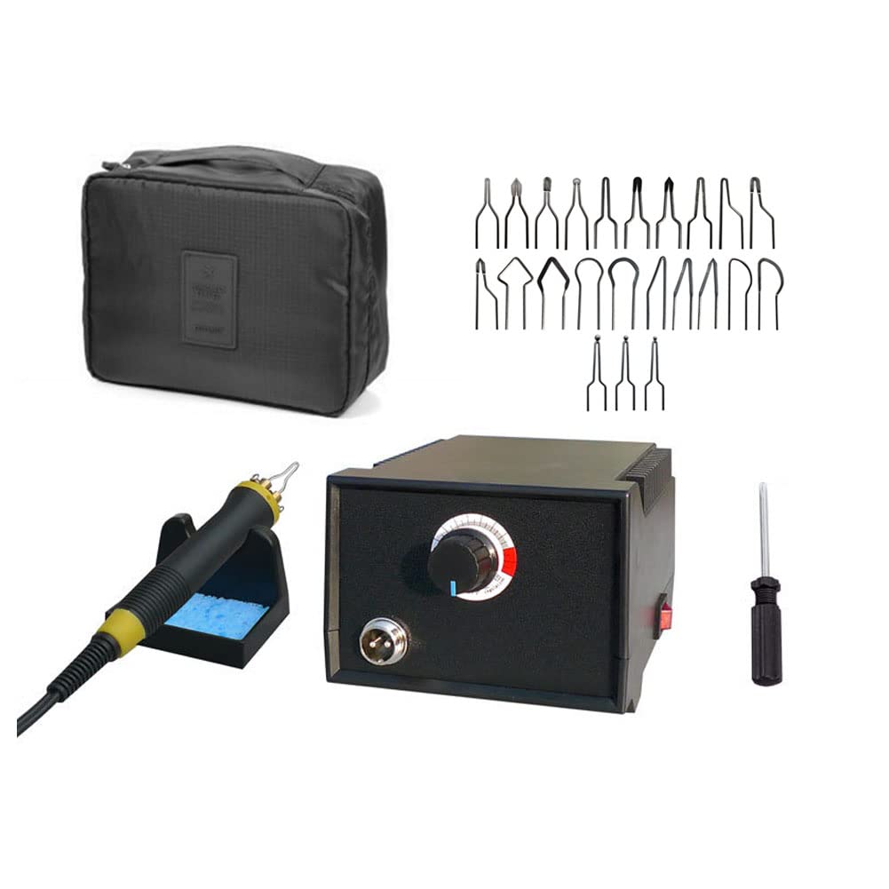 Afantti Pyrography Pen Machine Wood Burning Tool Kit | High & Adjustable Temperature | 23 Tips | Carry Bag | for Leather Burner