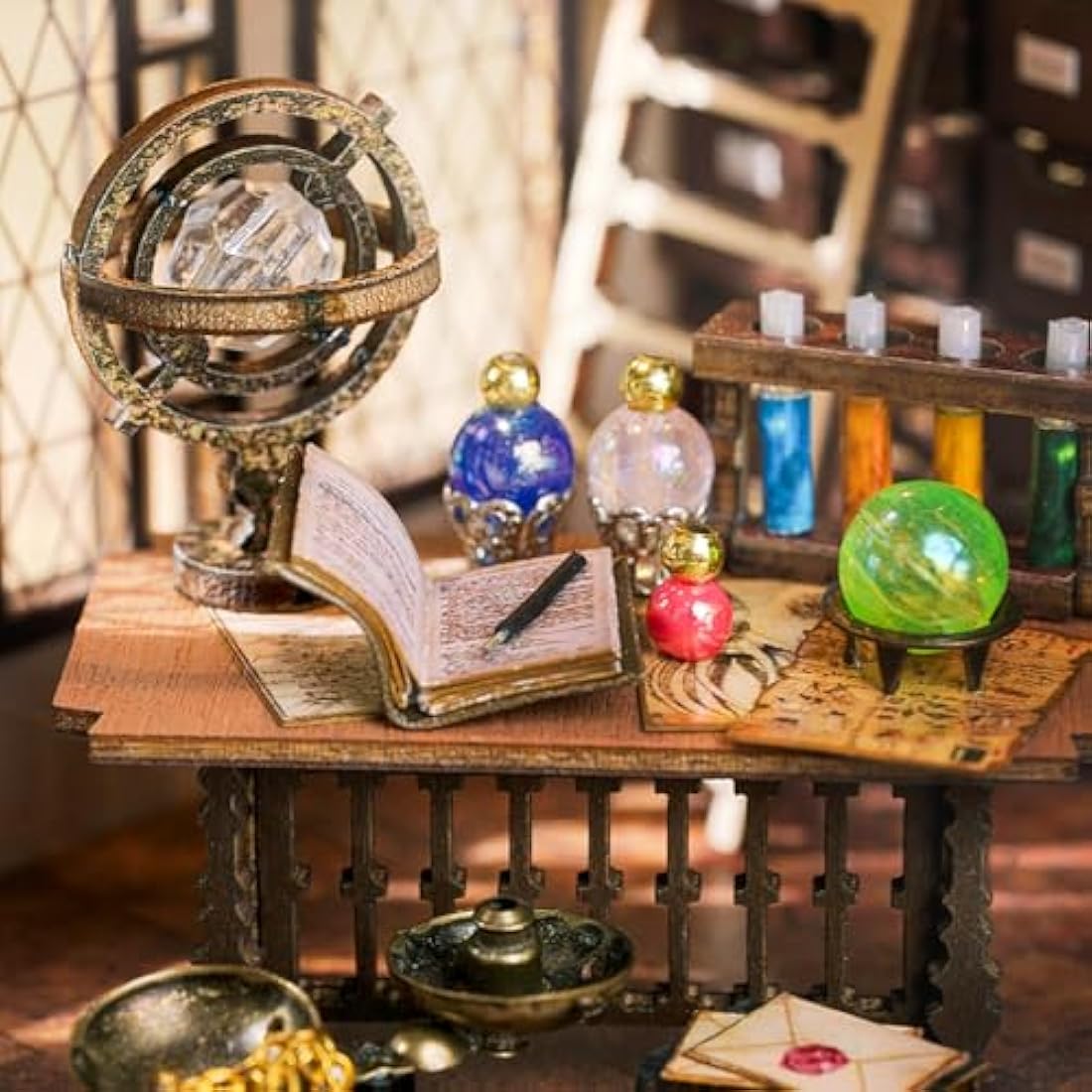 CUTEBEE DIY Miniature House Kit with Furniture, DIY DollHouse Kit Plus Dust Cover 1:24 Scale Creative Room for Christmas,Valentine's Day Gift Idea (LV003)