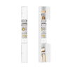 SoBuy 20cm Wide Bathroom Tall Cabinet Cupboard Bathroom Storage Cabinet White W20 x D20 x H180cm BZR34-W
