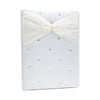 hearts entwined wedding planner (cream with silver diamontes) and cream ribbon