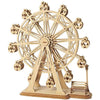 Rolife Woodcraft Construction Kit Modular Mechanical Model 3D Wooden Puzzle for Self-Assembly Toy Gift For Kids, Teens and Adult(Ferris Wheel)